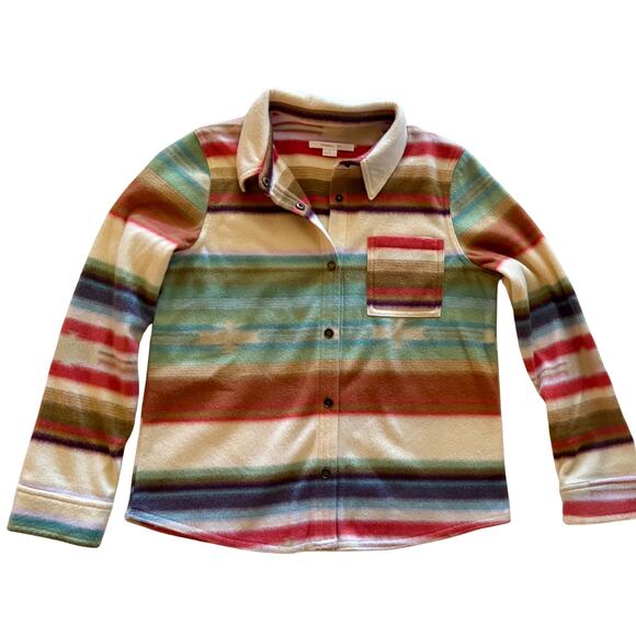 Youth Microfleece Button Up Top - Picture 1 of 4